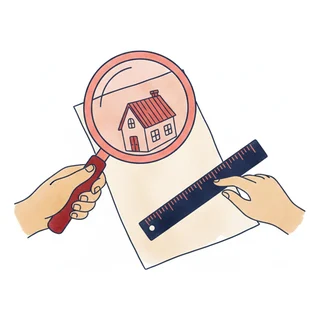 Évaluation d'une maison à la loupe
