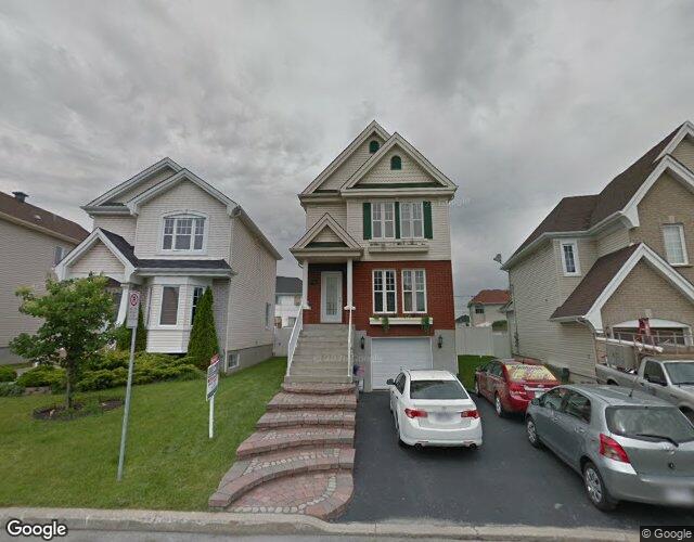 Vue Street View — Rue Jade, Laval