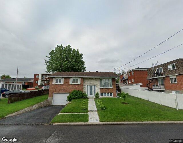 Vue Street View — Rue Barbeau, Delson