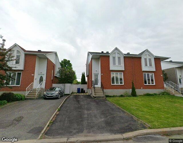 Vue Street View — Rue Léontine-Marsolais, Longueuil