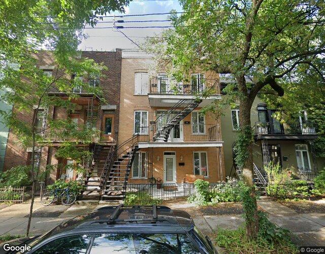 Vue Street View — Rue Marquette, Montréal