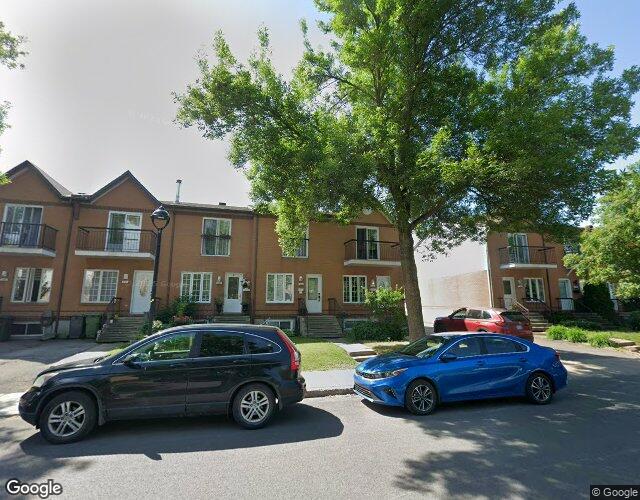 Vue Street View — Av. Marcel-Faribault, Montréal