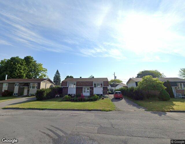 Vue Street View — Rue Cholette, Salaberry-de-Valleyfield