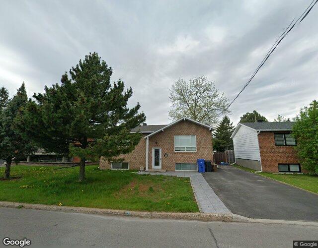 Vue Street View — Rue Gélineau, Longueuil