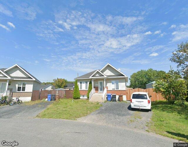 Vue Street View — Rue Champlain, Saint-Roch-de-Richelieu