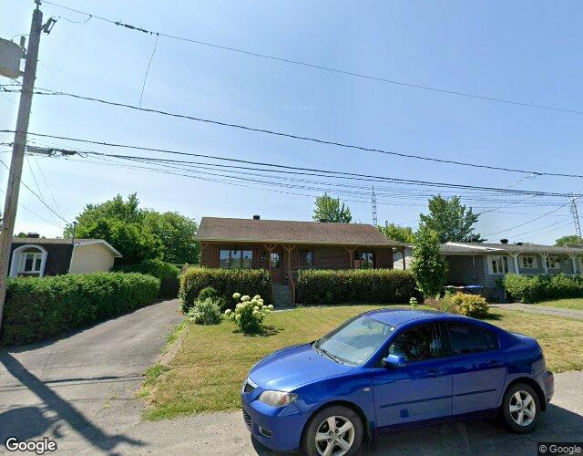 Vue Street View — Rue Fortier, Saint-Jean-sur-Richelieu