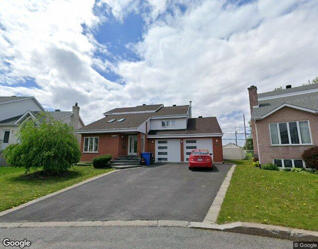 Vue Street View — Rue du Domaine, Longueuil