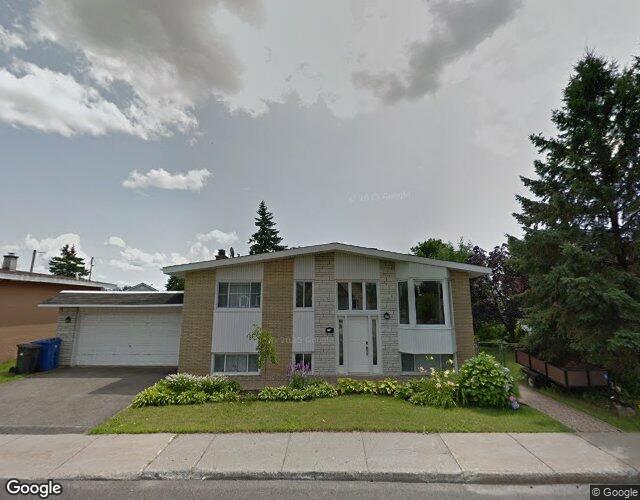 Vue Street View — Rue Montgomery, Longueuil