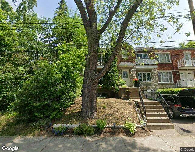 Vue Street View — Av. Lamoureux, Montréal