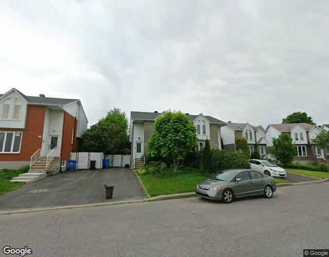 Vue Street View — Rue Léontine-Marsolais, Longueuil