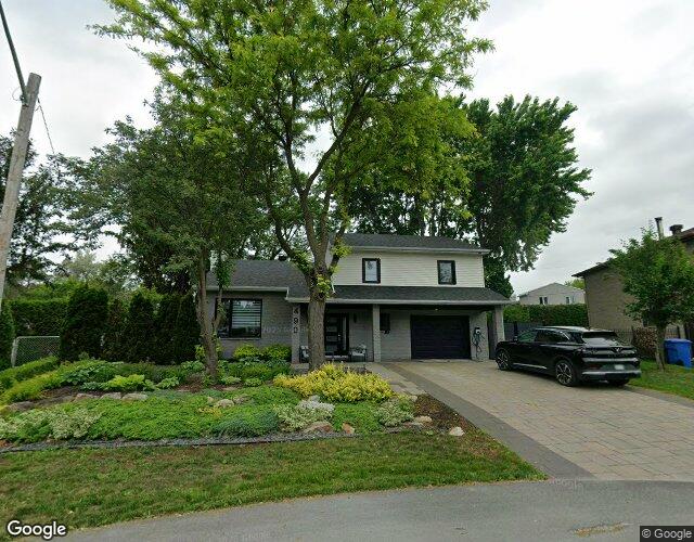 Vue Street View — Rue de l'Érablière, Rosemère