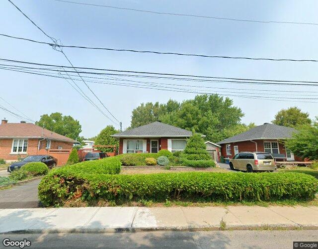 Vue Street View — Rue Montcalm, Saint-Jean-sur-Richelieu