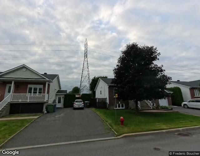Vue Street View — Rue des Éperviers, Saint-Basile-le-Grand