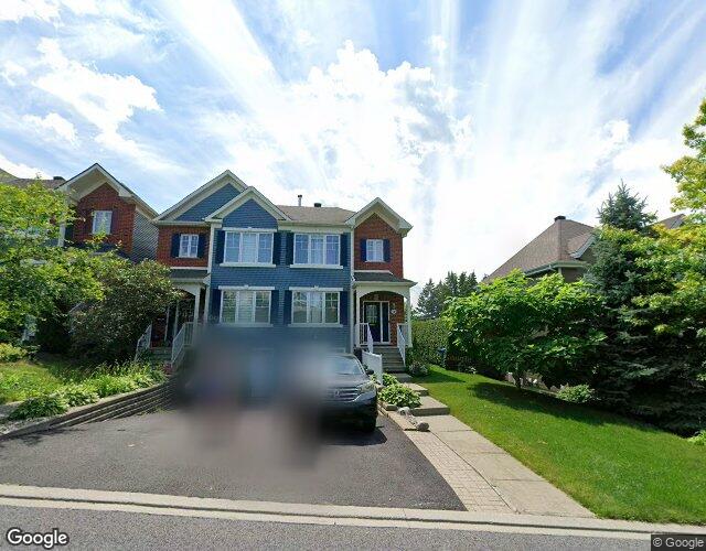 Vue Street View — Rue Chapleau, Mont-Saint-Hilaire